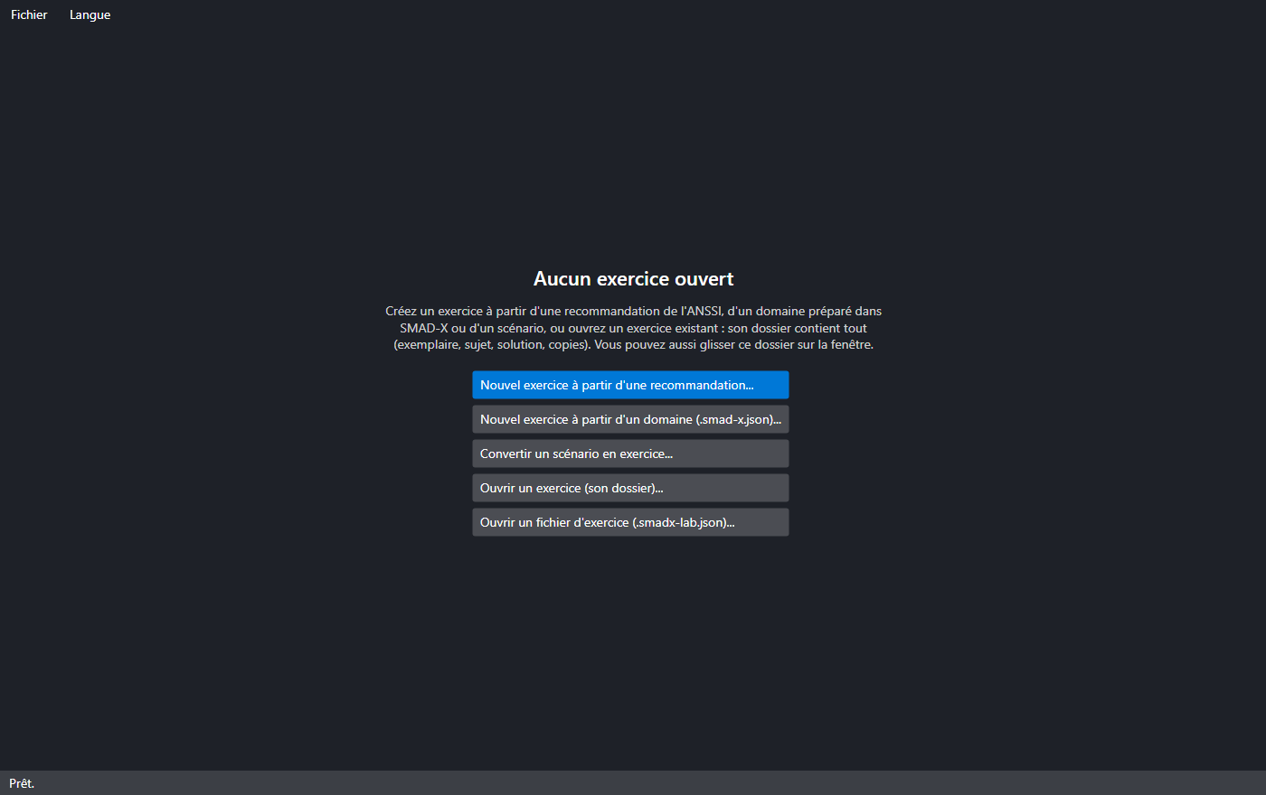 Accueil de SMAD-X Studio