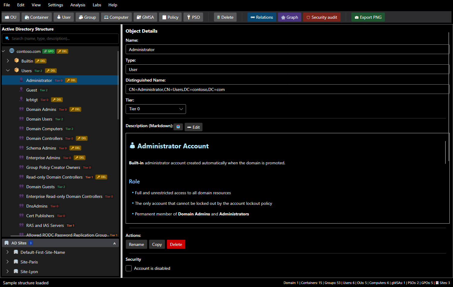 The SMAD-X main window